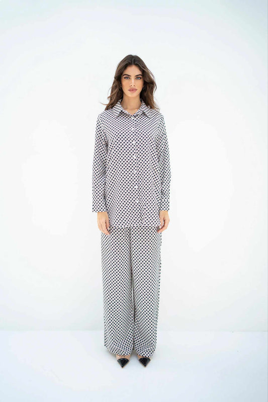 Geometric Print Womens Co ord Set