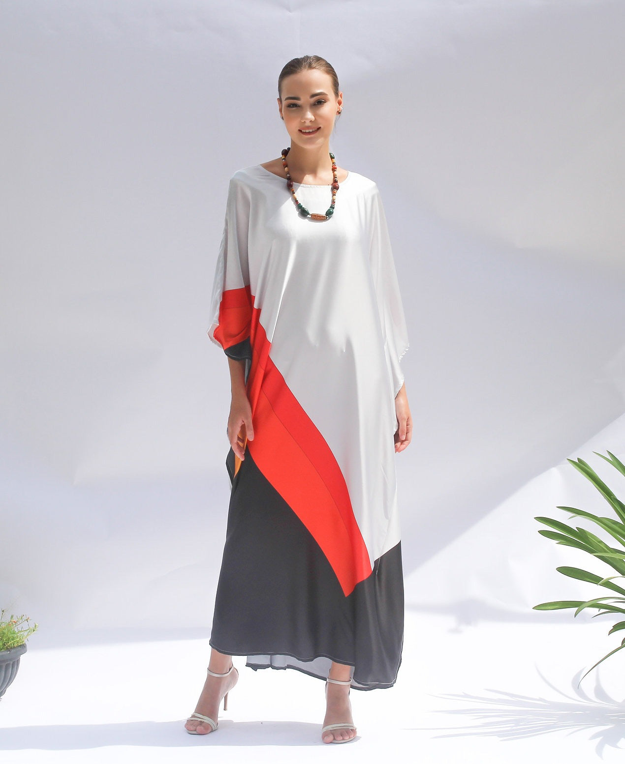Satin Silk Kaftan With Premium Fabrics For Women