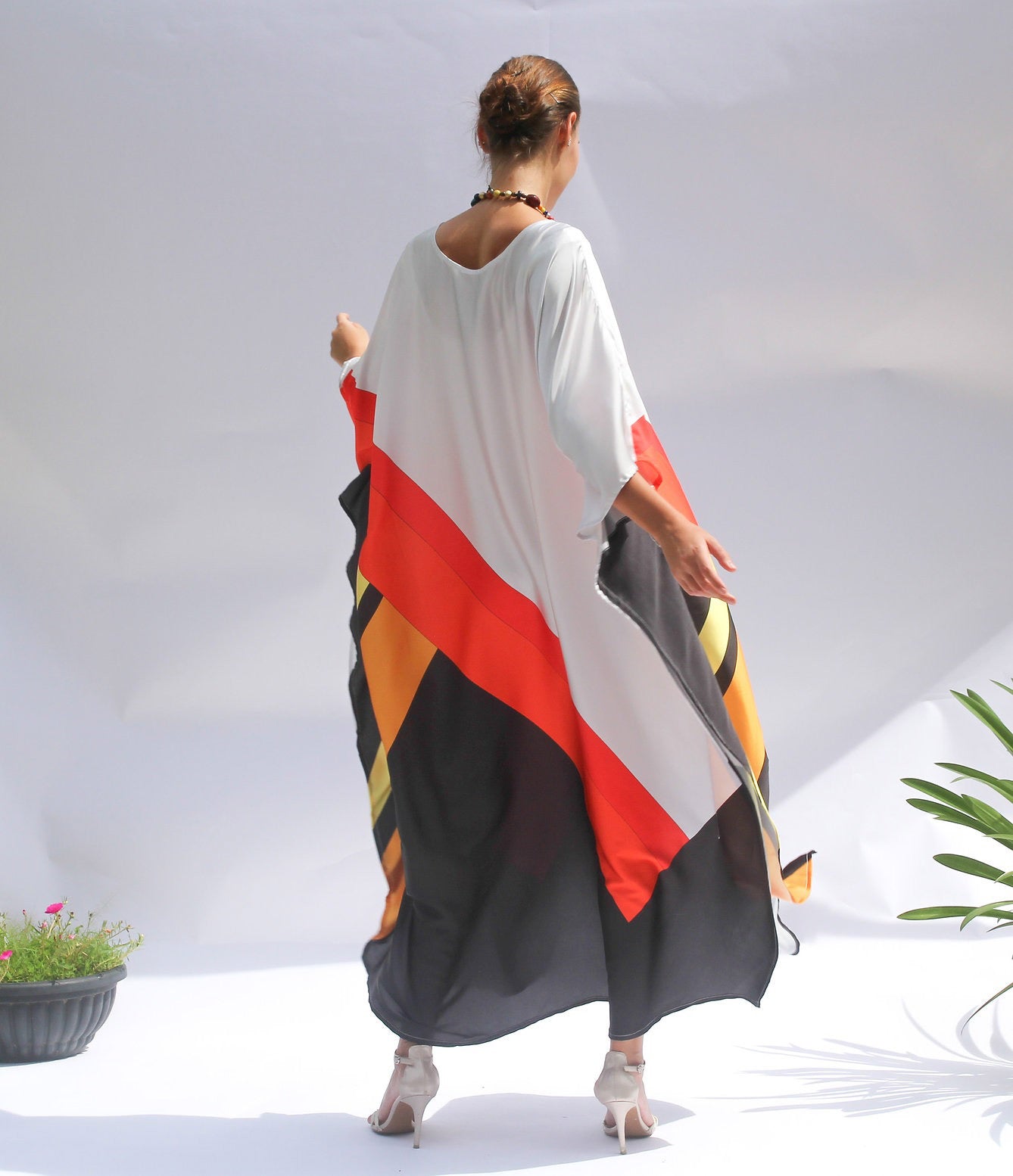 Satin Silk Kaftan With Premium Fabrics For Women